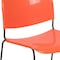 Flash Furniture Orange Plastic Stack Chair RUT-188-OR-GG - alternate 3